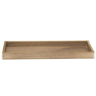 40cm Contemporary Wooden Display Tray Candle Tray | Trinket Tray Jewellery Dish | Rectangle Wood Display Dish