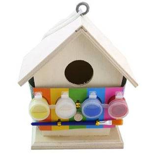 Art And Craft Paint Your Own Wooden Birdhouse Nature Activity For Children ~ Wood Bird House Kit