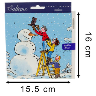 Christmas Advent Calendar The Snowman | Cartoon Advent Calendar Card And Envelope Picture Advent Calendar | Paper Advent Calendar - 16cm