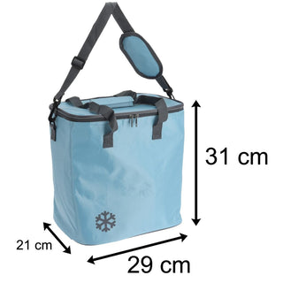 Cool Bag Insulated Picnic Bag 18 Litre | Portable Collapsible Cooler Bag Lunch Tote Bag | Camping Cooler Shopping Bag - Colour Varies One Supplied