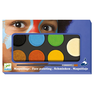 Djeco DJ09230 Kids Face Painting Kit | Childrens Body Art Face Paints - Nature