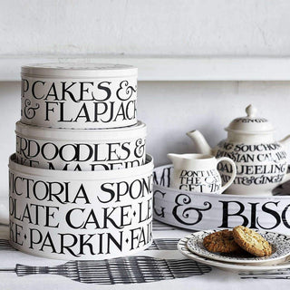 Emma Bridgewater Black Toast & Marmalade Set Of 3 Cake Tins | Cake Storage Tins