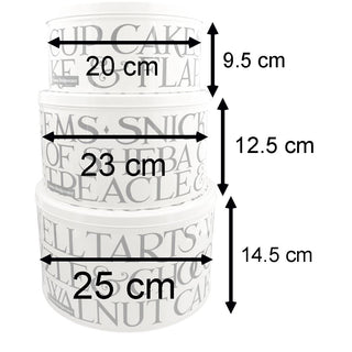 Emma Bridgewater Black Toast & Marmalade Set Of 3 Cake Tins | Cake Storage Tins