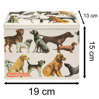 Emma Bridgewater - Dogs Rectangle Tin Caddy | Kitchen Canister Storage Caddy Tin