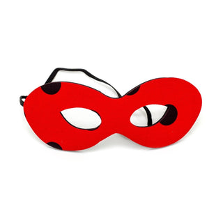Ladybug Red & Black Fancy Dress Eye Mask | Ladybird Cosplay Costume Accessories
