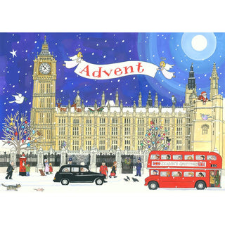 Large Deluxe Traditional Card Advent Calendar - Palace of Westminster