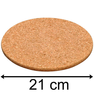 Magnetic Cork Trivet | 21cm Round Magnetic Cork Trivet Heat Resistant Non Slip Coaster - Table Protection Mat Pan Stand