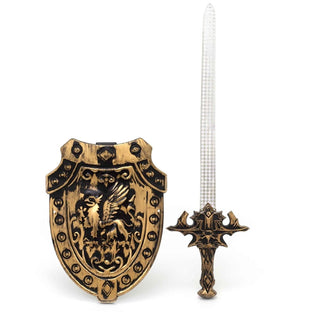 Medieval Knight Costume | Children's Toy Sword & Shield | Fancy Dress for Kids