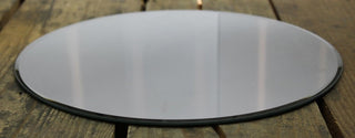 Round Glass Mirror Candle Plate Stand 30Cm