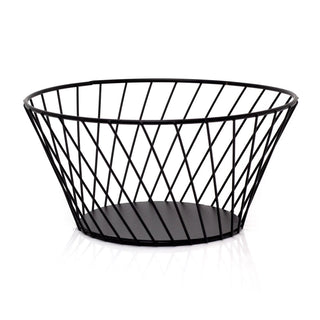 Stylish Black Metal Wire Fruit Bowl | Kitchen Fruit & Vegetables Storage Basket