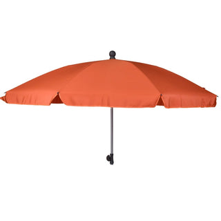 Terracotta Garden Parasol Beach Umbrella Sun Shade | Protective Tilting Beach Parasol | Holiday Travel Beach Umbrella