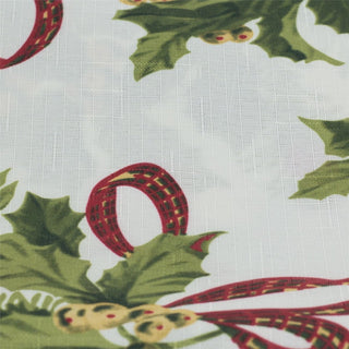 Traditional Fabric Christmas Tablecloth | Rectangular Table Cloth | Xmas Table Cover Christmas Decorations 180cm X 130cm