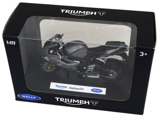 Welly Diecast Officially Licenced 1:18 Scale Motorbike Model ~ Triumph Daytona 675