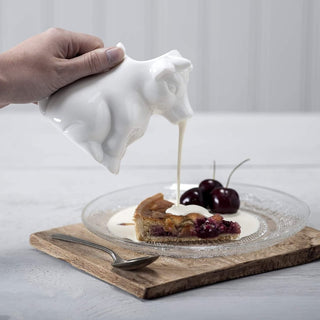 White Porcelain Cow Creamer Jug | Mini Milk Jug Miniature Cream Jug | Small Sauce Jug Individual Serving Jug