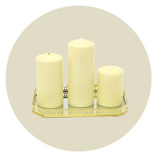 WEDDING CANDLE PLATES - Carousel