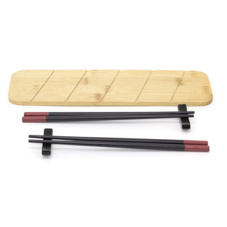5 Piece Japanese Style Sushi Serving Set | 2 Person Sushi Dinnerware Set | Traditional Serving Platter For Sushi
