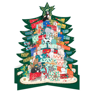 3D Christmas Tree Christmas Advent Calendar | Cats Large Picture Advent Calendar