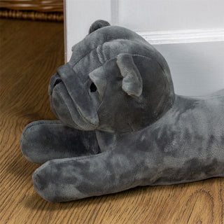 Pug Draught Excluder | Plush Fabric Dog Shaped Door Draft Excluder - 88cm