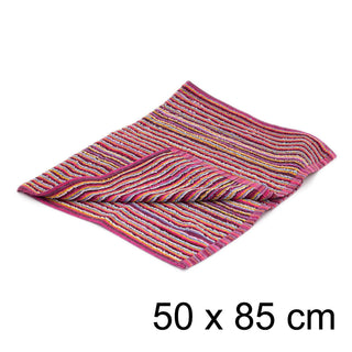 Multi-Striped Recycled Hand Towel | 100% Cotton Eco Friendly Bathroom Hand Towel