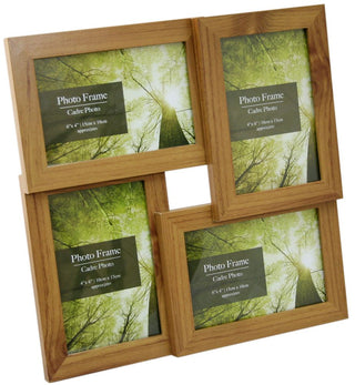 4 Multi Wood Effect Photo Frame