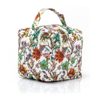 William Morris Anthina Fabric Cube Doorstop | Botanical Floral Square Door Stop