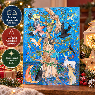 Yule Oak Folklore Christmas Advent Calendar, A4 Woodland Wildlife