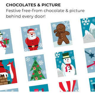 Moo Free Children's Dairy-Free White Chocolate Advent Calendar | Vegan & Gluten-Free 70g