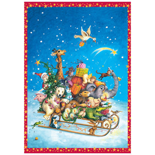 Whizzing Through The Snow Christmas Advent Calendar Traditional Advent Calendar