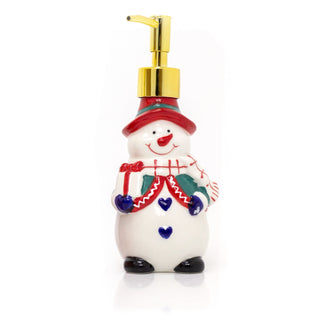 Christmas Character Soap Dispenser | Ceramic Hand Wash Bathroom Soap Dispenser