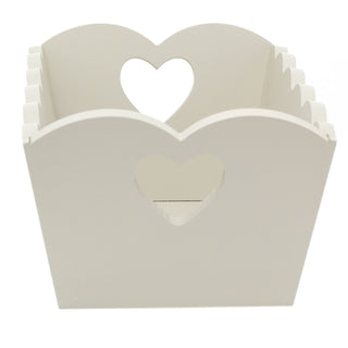 Shabby Chic Crate Grey Hamper Decorative Tray | Wooden Storage Box With Handles | A Place For Everything Organiser Crate