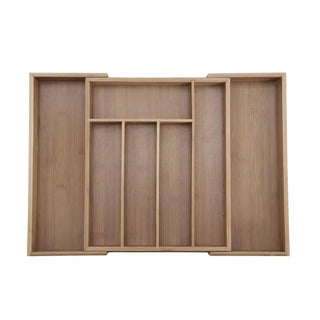Extendable Cutlery Tray | 7-compartment Cutlery Drawer Organiser - 28 to 45cm