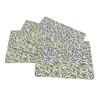 Set of 4 William Morris Willow Bough Placemats, Table Place Mats - 29cm