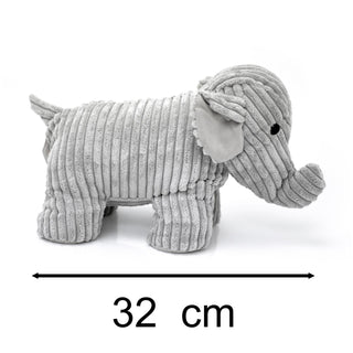 Take Me Home Doorstop Ribbed Fabric Elephant Door Stop