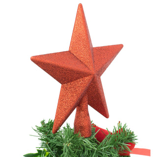 Stylish Red Star Christmas Tree Topper | Christmas Tree Star Xmas Star Tree Topper | Red Christmas Tree Decorations