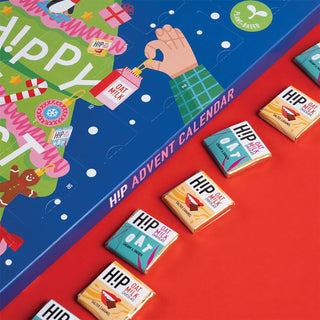 H!P Vegan Oat Milk Chocolate Christmas Advent Calendar, Two Flavours