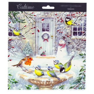 Winter Garden Christmas Advent Calendar | Snowman Picture Advent Calendar - 21cm