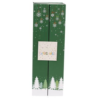 Green Folding Fill Your Own Christmas Advent Calendar, 24 Drawer Countdown