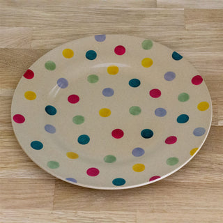 Emma Bridgewater - Polka Dot Rice Husk Plate | Polka Dot Dinner Plate - 25.5cm