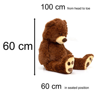 100cm Giant Teddy Bear Cuddly Toy  Extra Large Teddy Bear Super Cuddl –  Carousel