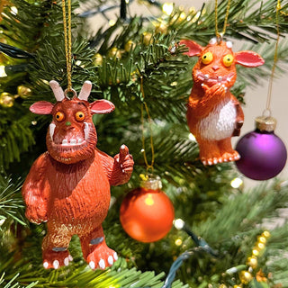 The Gruffalo Christmas Tree Decoration Set | 3D Resin Gruffalo & Child Ornaments