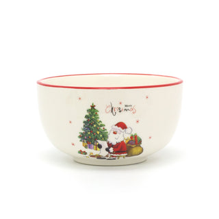Ceramic Christmas Snack Nibbles Bowl | Festive Serving Dish Christmas Serving Bowl | Xmas Bowls - Design Varies One Supplied