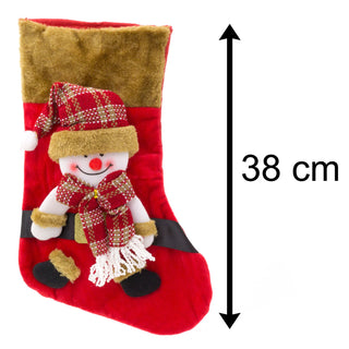 3D Plush Christmas Stocking Xmas Stockings | Festive Adult Christmas Stocking | Kids Christmas Stocking Fireplace Decorations