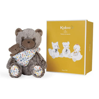 Kaloo Linoo Papa Oscar Daddy Bear Soft Toy 35cm | Plush Dad & Baby Bear Cub Toys