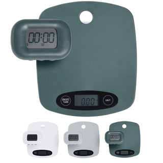 Digital Weighing Scales With Egg Timer | Electronic Kitchen Scales Food Baking Scales Digital | 2 Piece Kitchen Gadgets