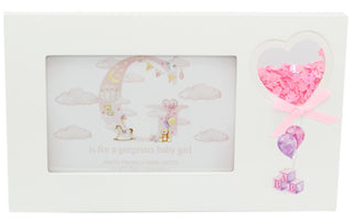 Freestanding New Baby Confetti Decorative Photo Picture Frame