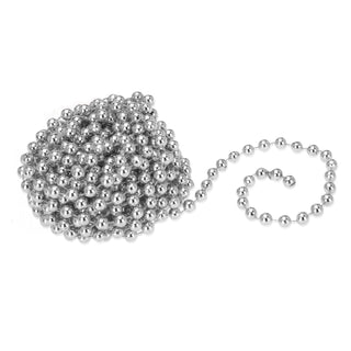 7.5m Silver Bead Chain | Christmas Tree Bead Garland Decoration | Bead String Christmas Decorations