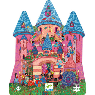 Djeco DJ07246 Silhouette Puzzles Enchanted Fairy Castle Jigsaw Puzzle 54 Pieces