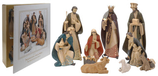 Deluxe Christmas Nativity Set - Extra Large Luxury Traditional Crib Scene With 10 Beautiful Detailed Figures