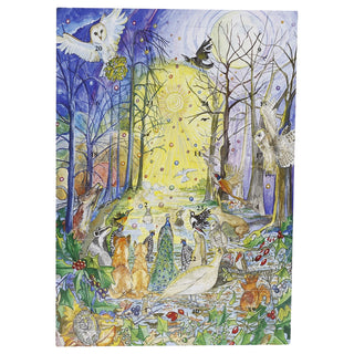 Yuletide Star Folklore Christmas Advent Calendar, A4 Illustrated Yule Countdown