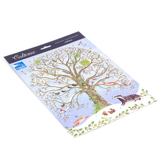 Christmas Advent Calendar Woodland Christmas Tree | Animal Advent Calendar Traditional Advent Calendar | Picture Advent Calendar Paper Advent Calendar